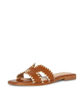 Stitch H-Sahped Single Band Square Oran Slippers Flats Sandals